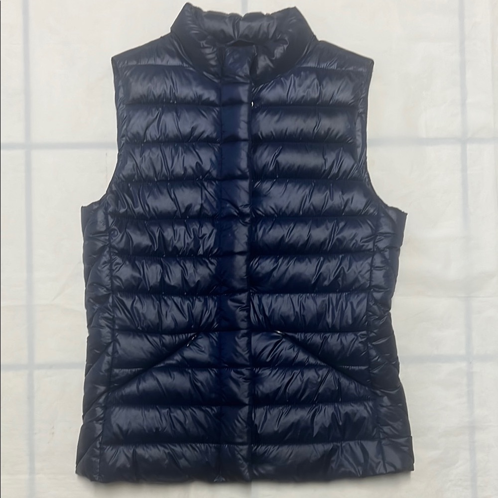 Women's Navy Puffer Vest